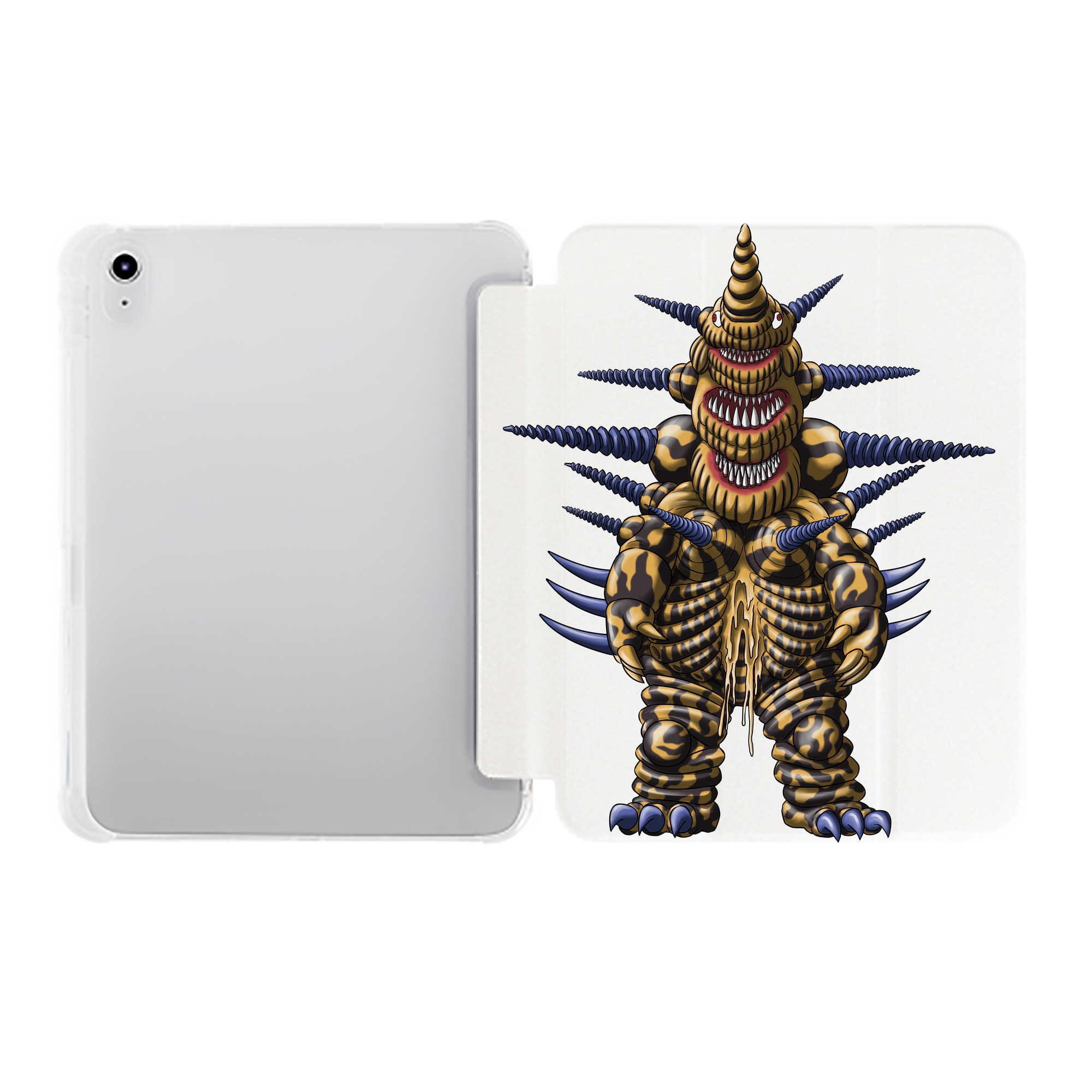 （画像用） ウルトラマン Ultraman IPad ケース ペン収納付き 三つ折りスタンド PUレザー×シリコン 対応機種9.5/10.5/10.9インチ